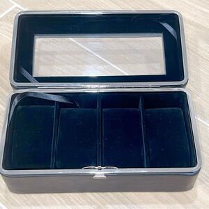 Perry Ellis Men’s Watch Display Faux Leather Case Holder in Black